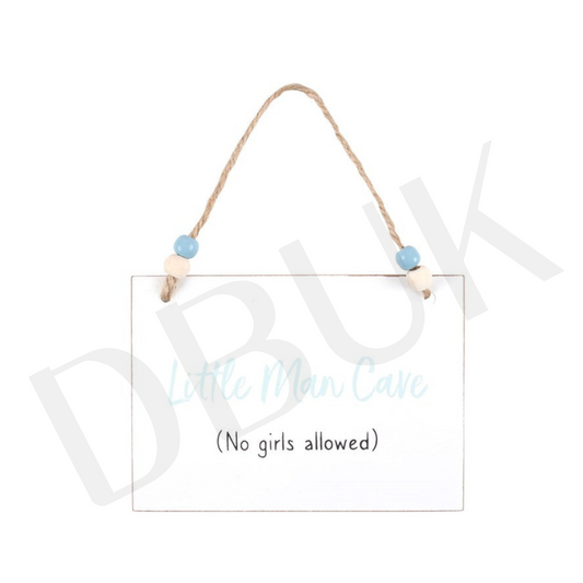 Little Man Cave Hanging Sign