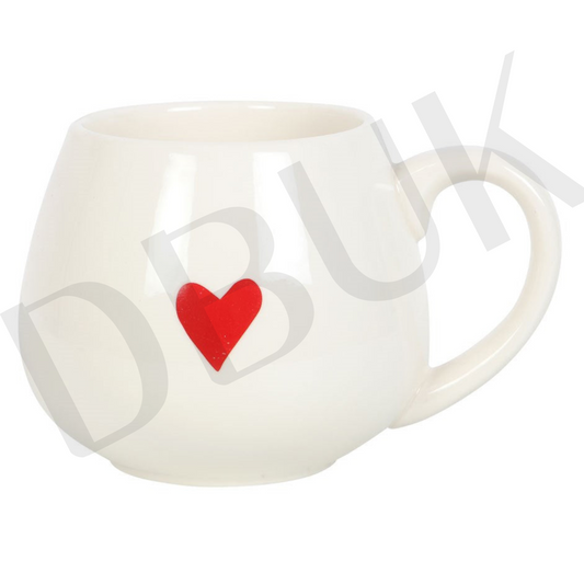 Love Heart Hidden Message Round Mug