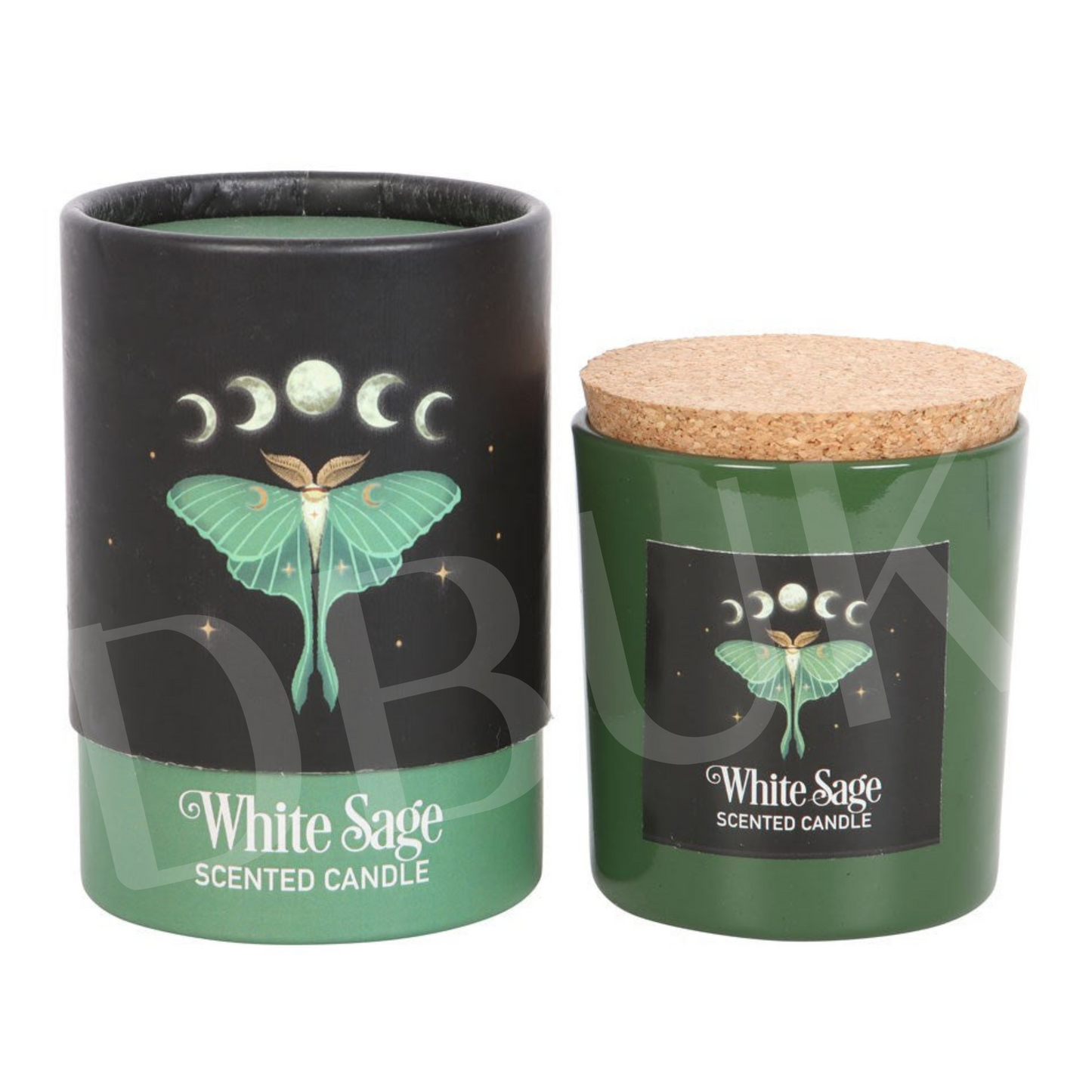 Luna Moth White Sage Candle