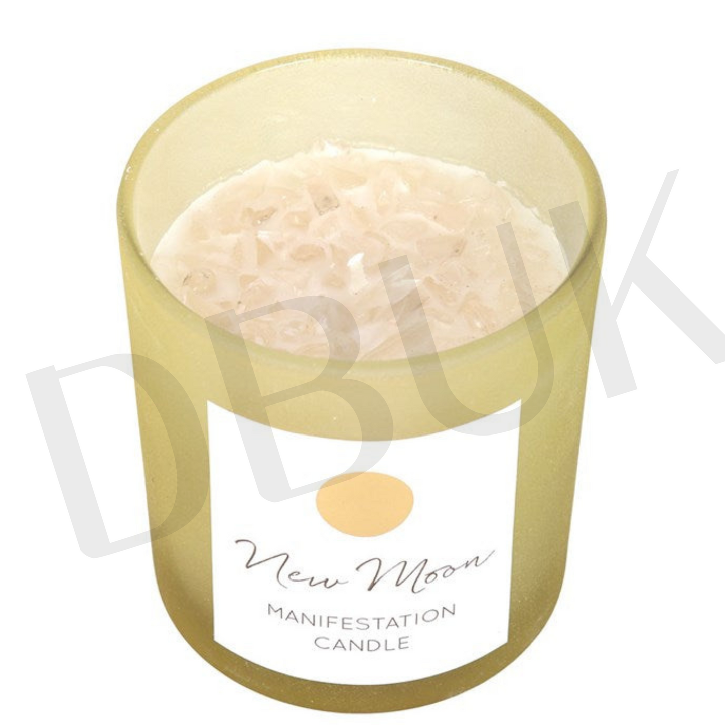 New Moon Wild Orange Crystal Chip Candle