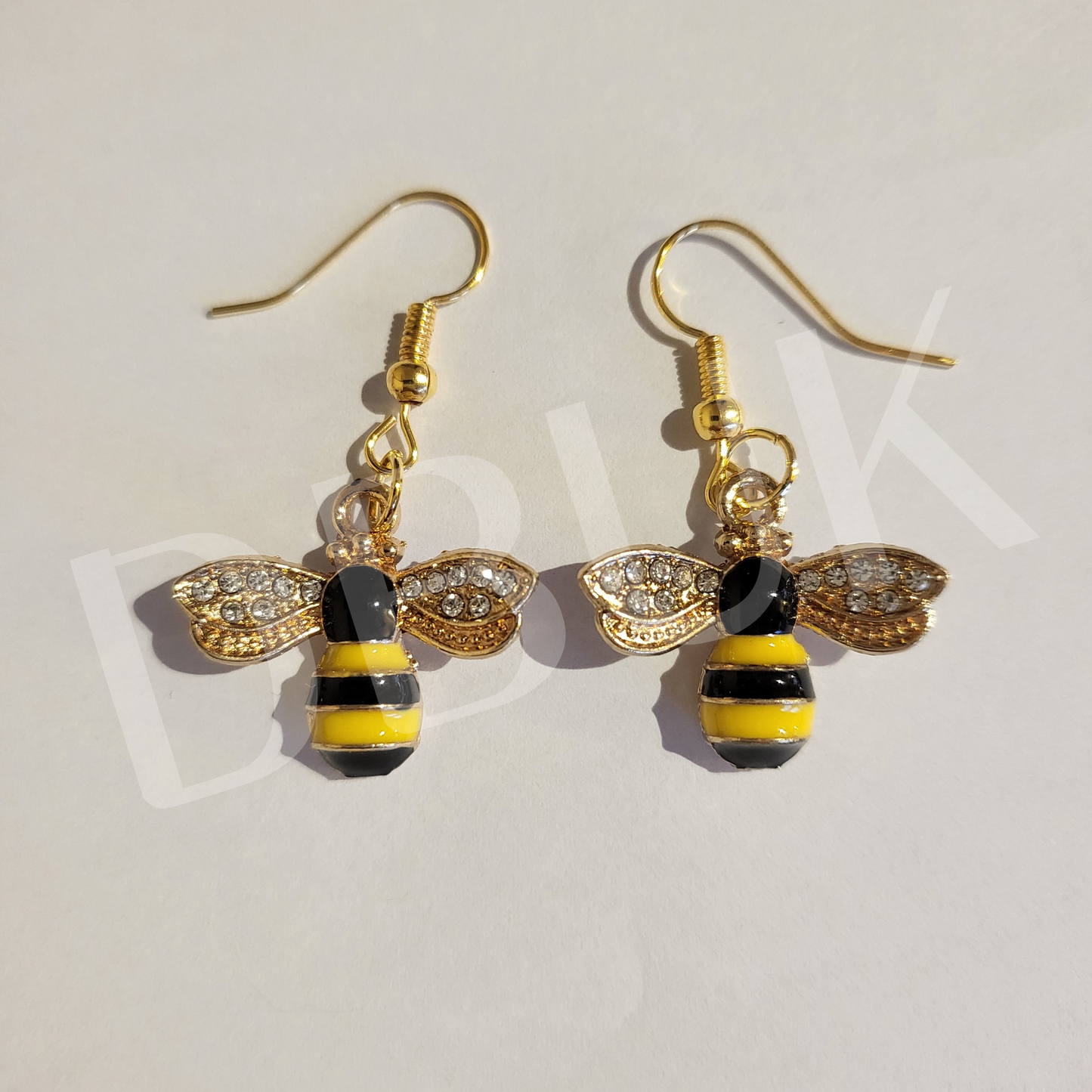 Novelty Crystal Bee Earrings