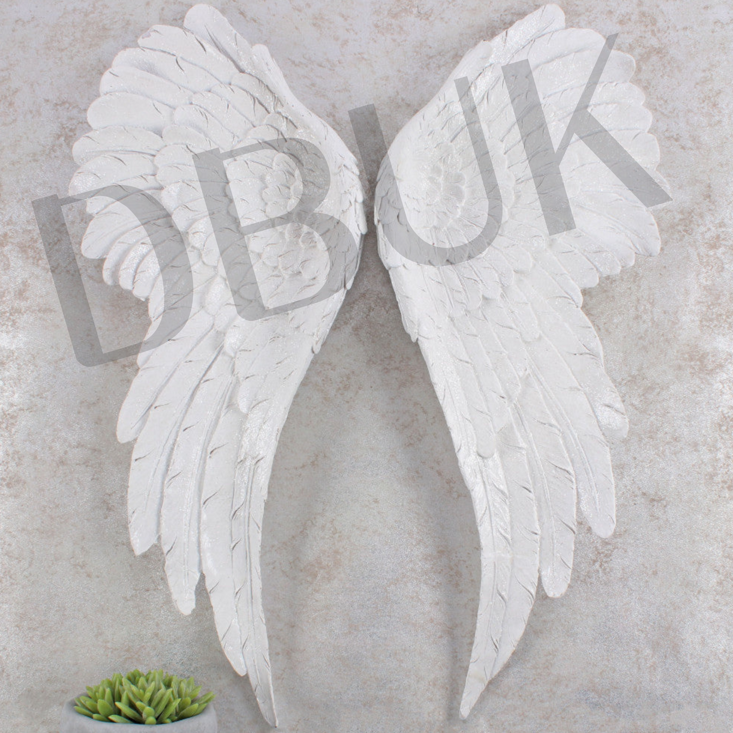 Pair of Large Glitter Angel Wings