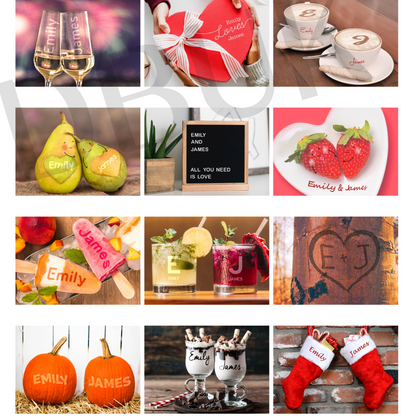 Personalised A4 Couple You And Me Calendar