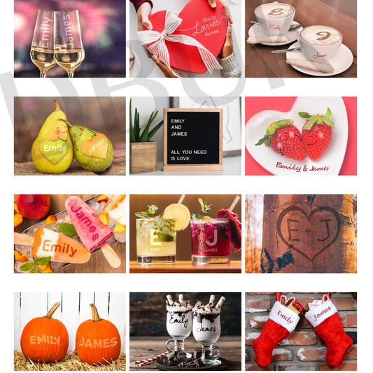Personalised A4 Couple You And Me Calendar