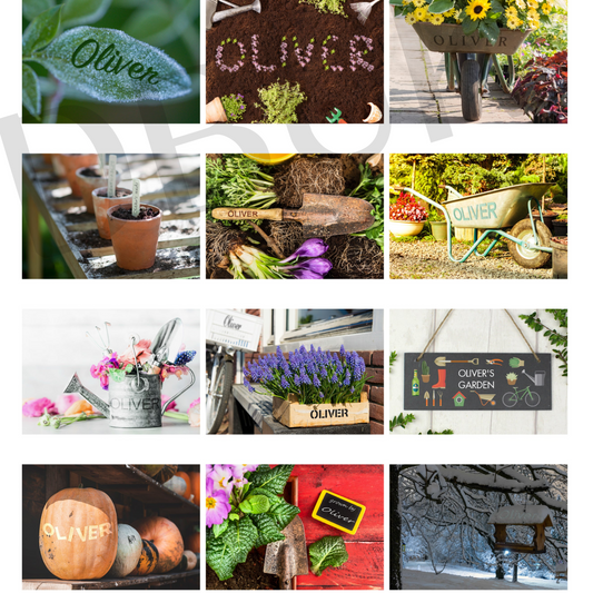 Personalised A4 Gardening Calendar