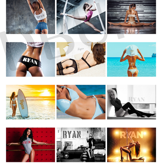 Personalised A4 Hot Chicks Calendar
