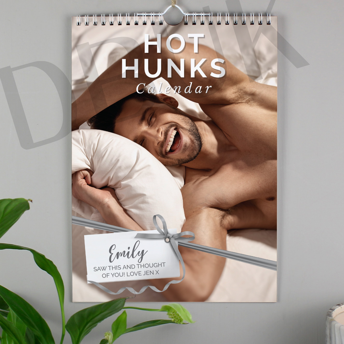 Personalised A4 Hot Hunks Calendar