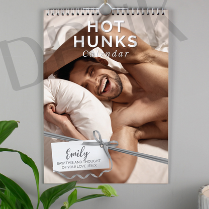 Personalised A4 Hot Hunks Calendar
