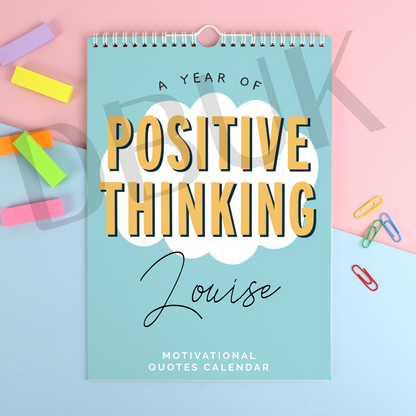 Personalised A4 Motivational Quotes Calendar