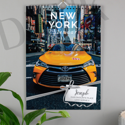 Personalised A4 New York Calendar