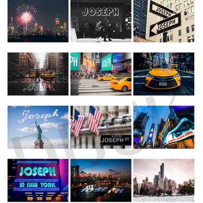 Personalised A4 New York Calendar