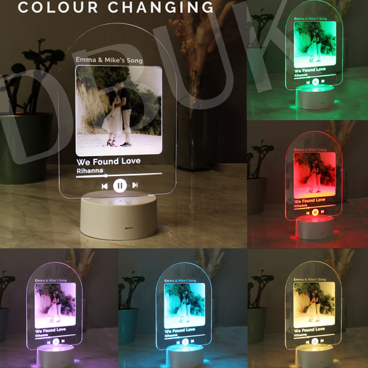 Personalised Any Song LED Colour Changing Light