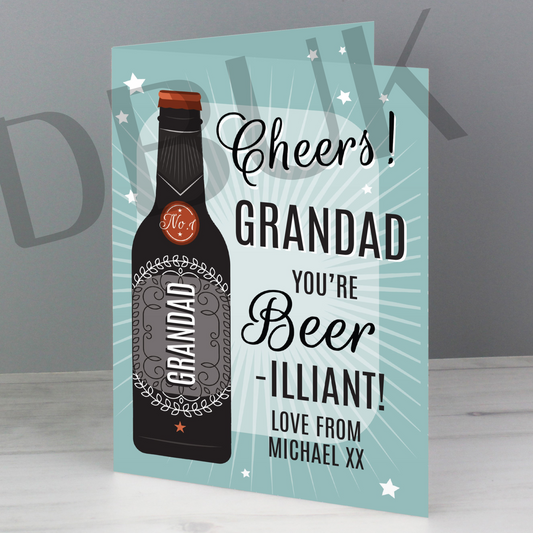 Personalised Beer-illiant Card