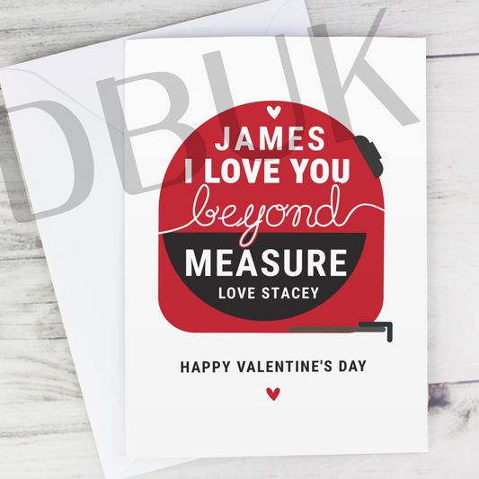 Personalised Beyond Measures Card