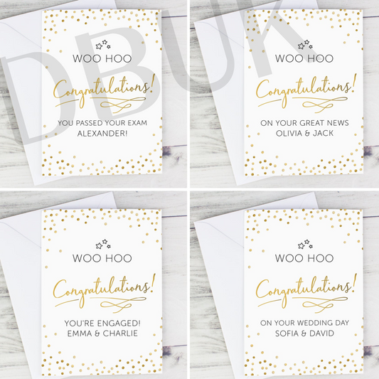 Personalised Congratulations Card