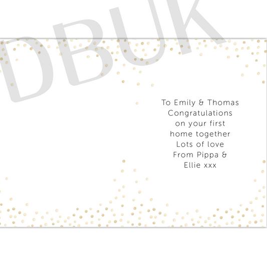 Personalised Congratulations Card