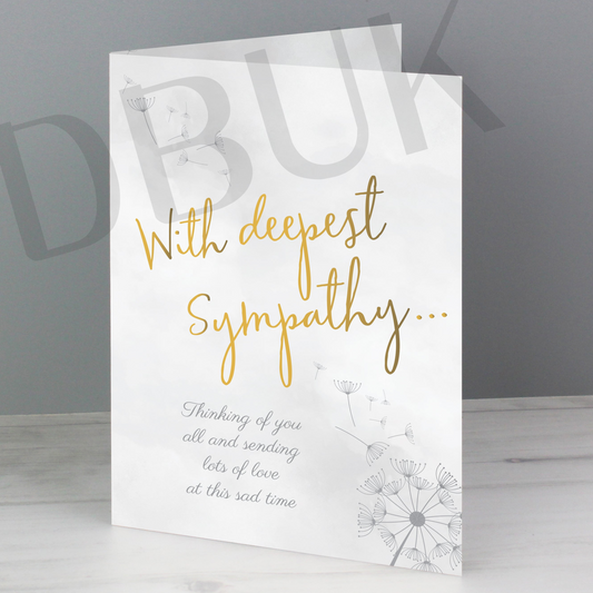 Personalised Deepest Sympathy Card