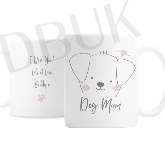 Personalised Dog Mum Mug