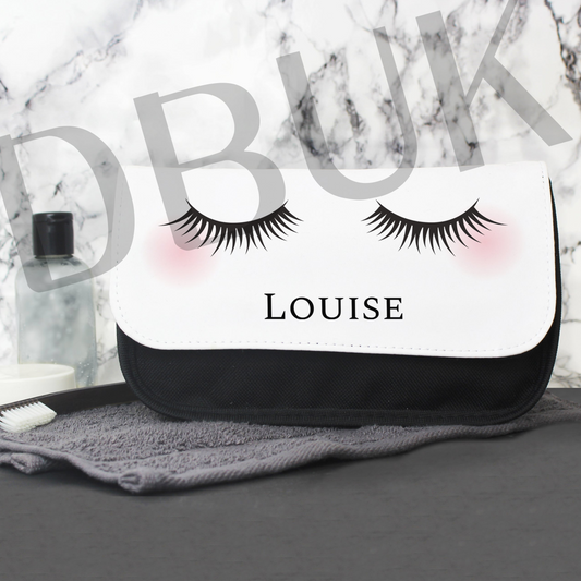 Personalised Eyelashes Make Up Bag