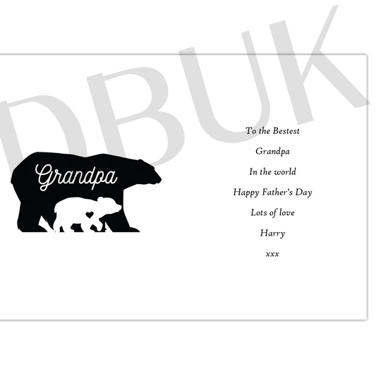 Personalised Fingers May Be Small Card