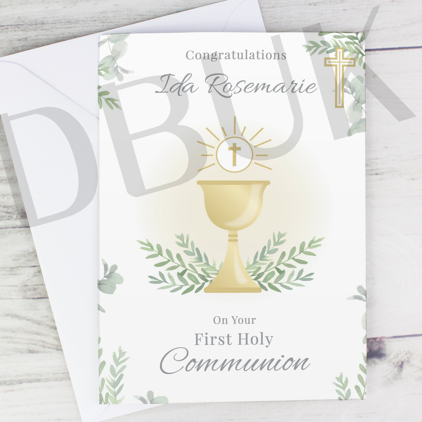 Personalised First Holy Communion Card