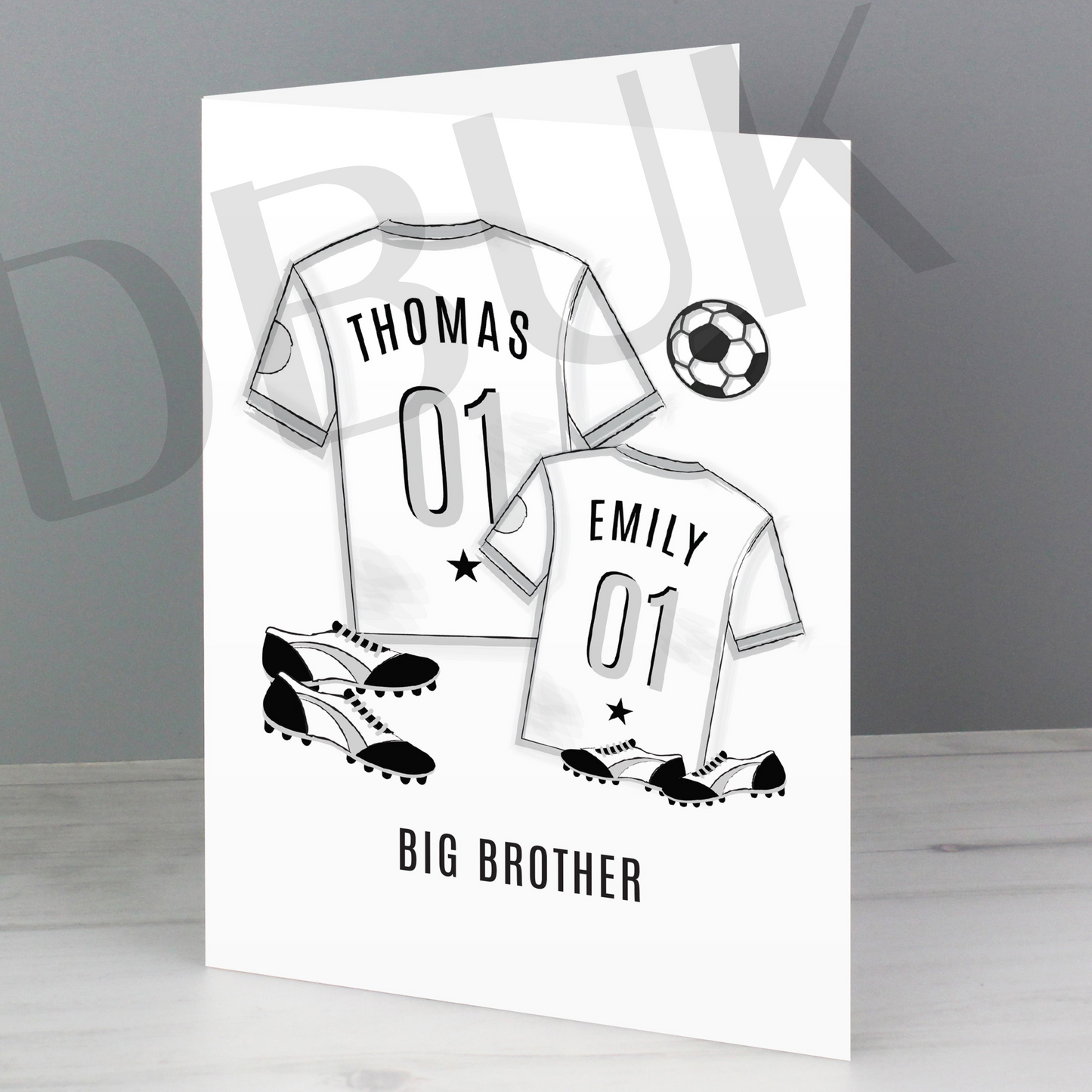 Personalised Football Mini Me Card