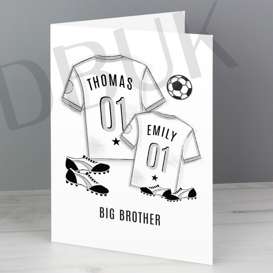 Personalised Football Mini Me Card