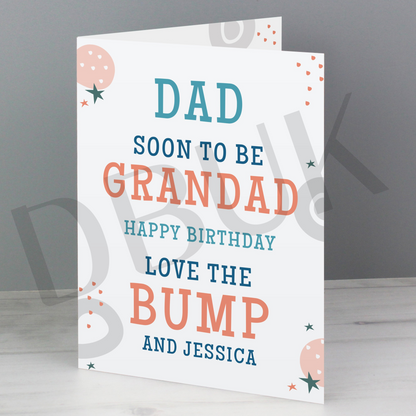Personalised From the Bump Father's Day Card
