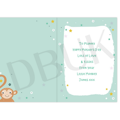 Personalised From Your Cheeky Monkey Card