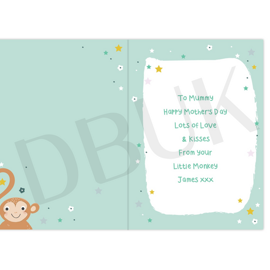 Personalised From Your Cheeky Monkey Card