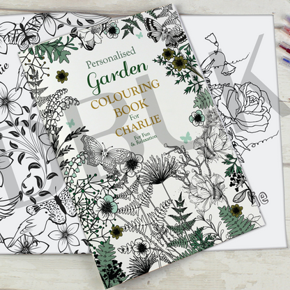 Personalised Gardening Colouring Book