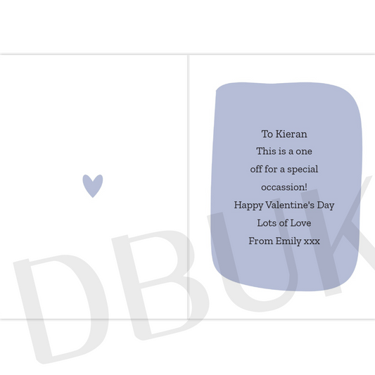 Personalised I Shaved My Legs For You Card