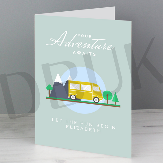 Personalised Leaving Retirement Adventure Card
