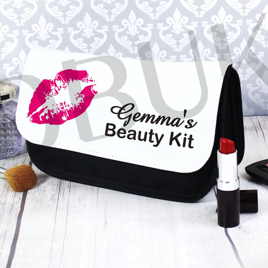 Personalised Lips Make Up Bag