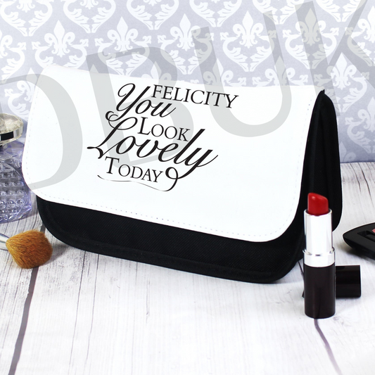 Personalised Look Lovely Make Up Bag