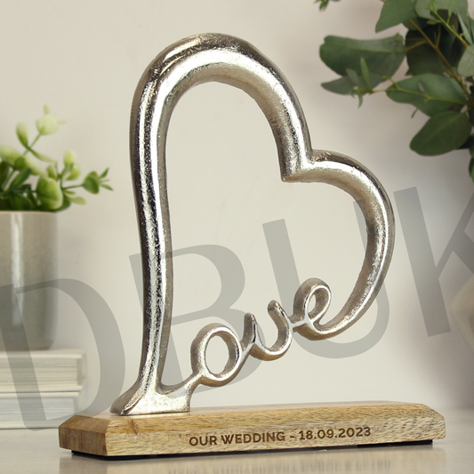 Personalised Love Heart Ornament
