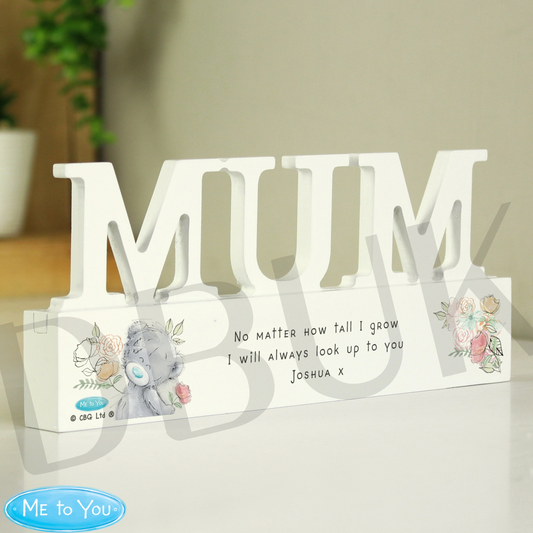 Personalised Me To You Wooden Mum Ornament