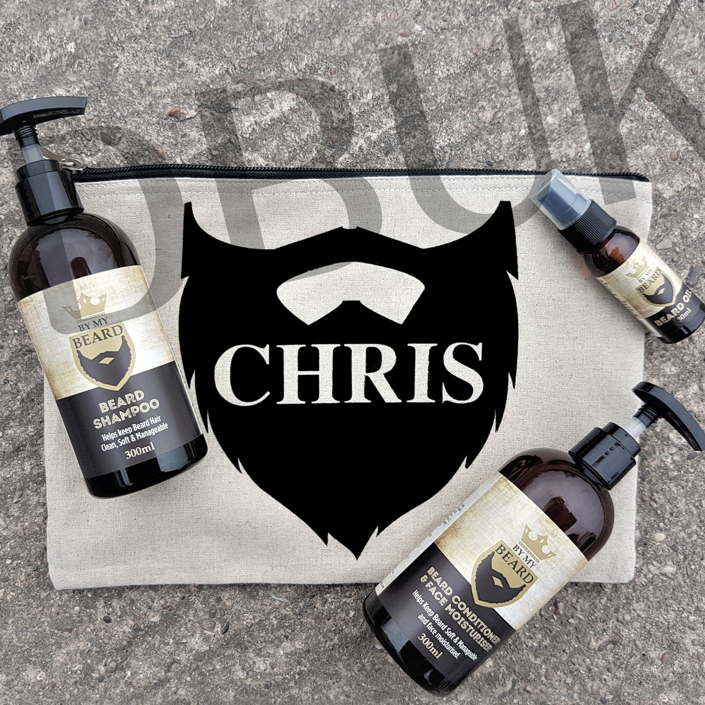 Personalised Name Only Beard Kit