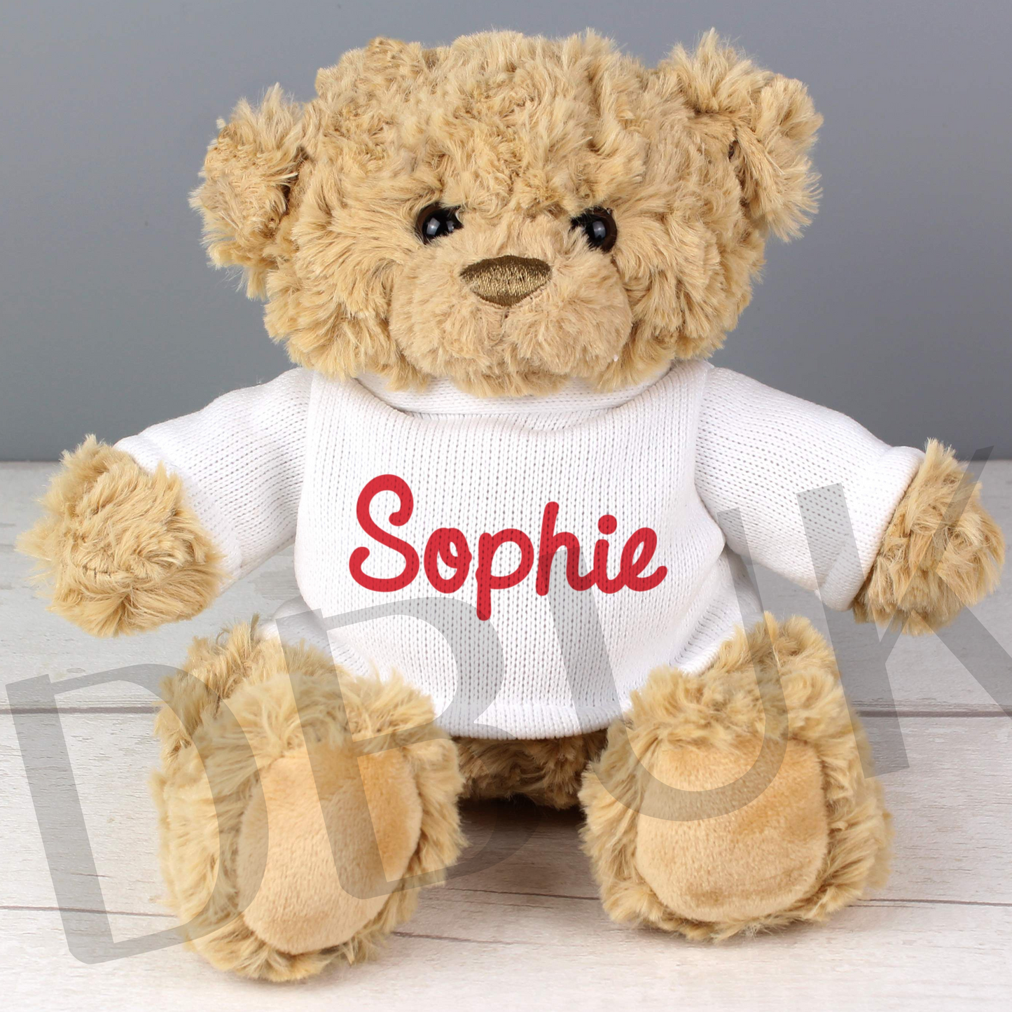 Personalised Name Only Teddy Bear - Red
