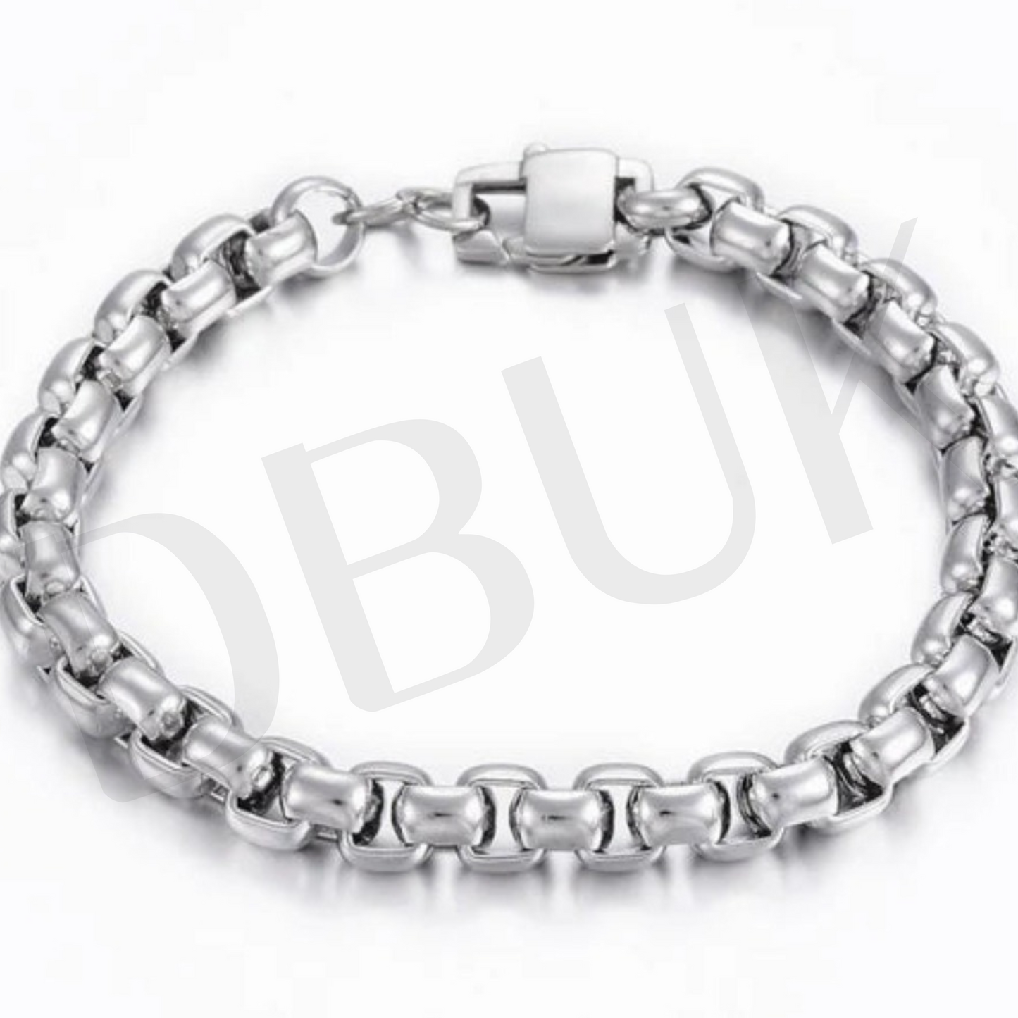 Men's Silver Box Chain Bracelet