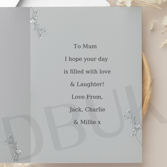 Personalised Grey Snapshot Photo Upload Greeting Card