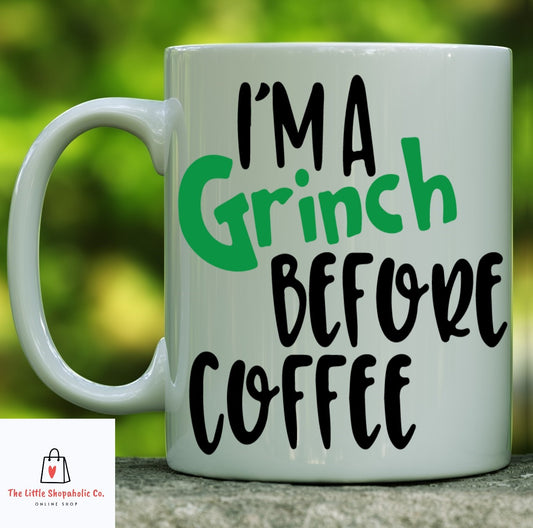 TLS Grinch Before Coffee Mug