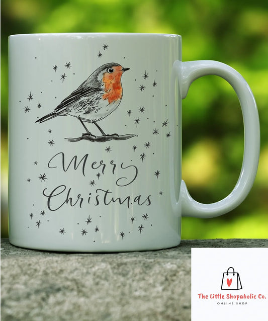 TLS Merry Christmas Robin Mug