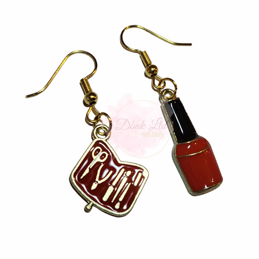 Red Beautician Earrings