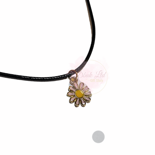 Pink Flower Necklace