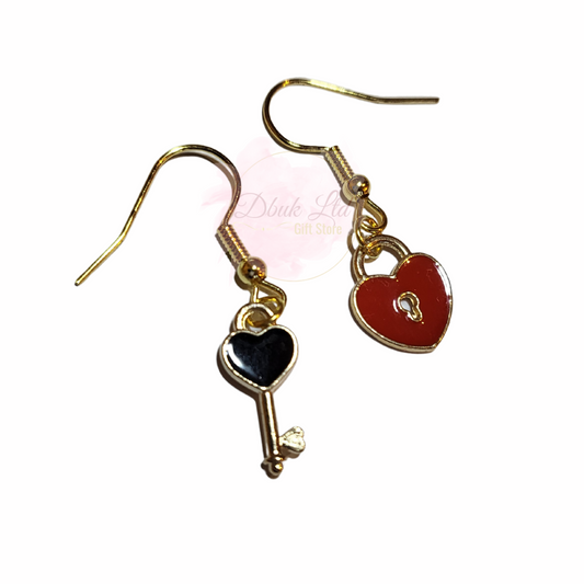 Lock & Key Earrings