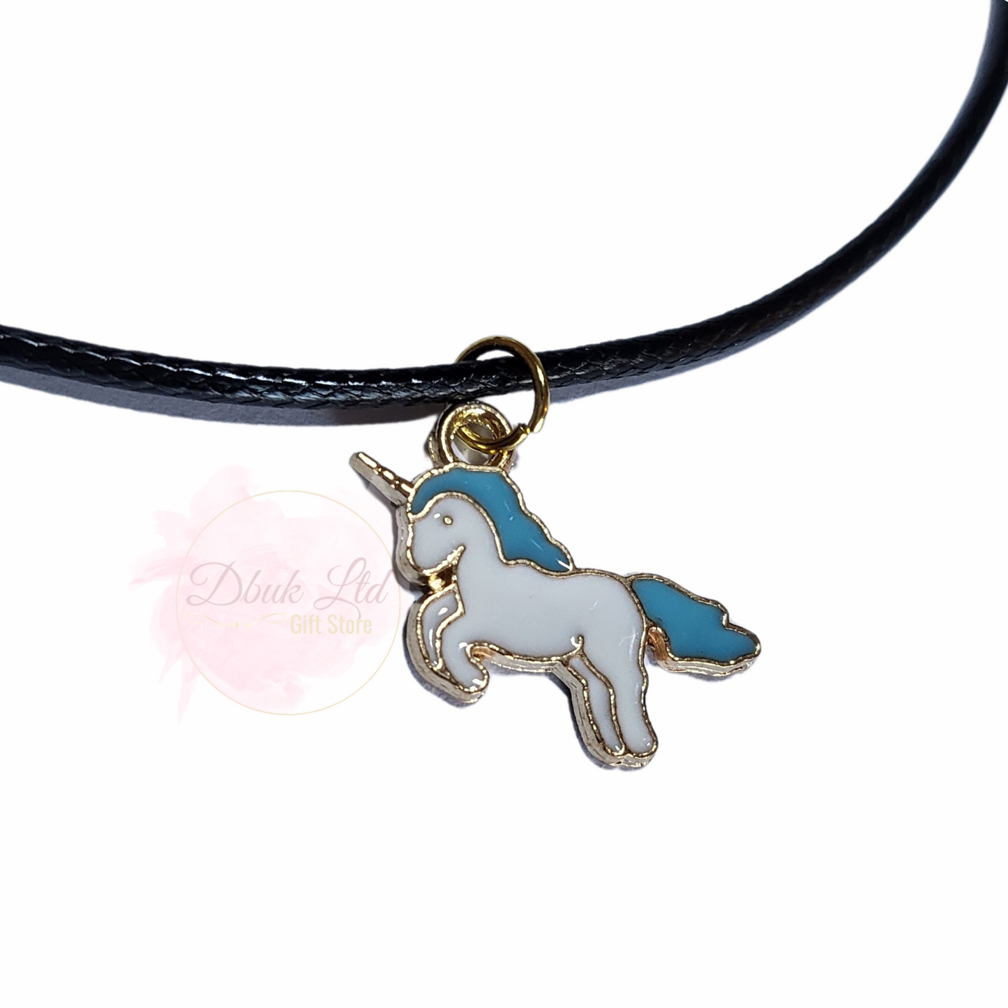 Blue Unicorn Necklace